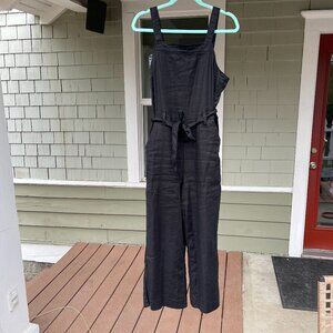 Linen Tie-Front Jumpsuit